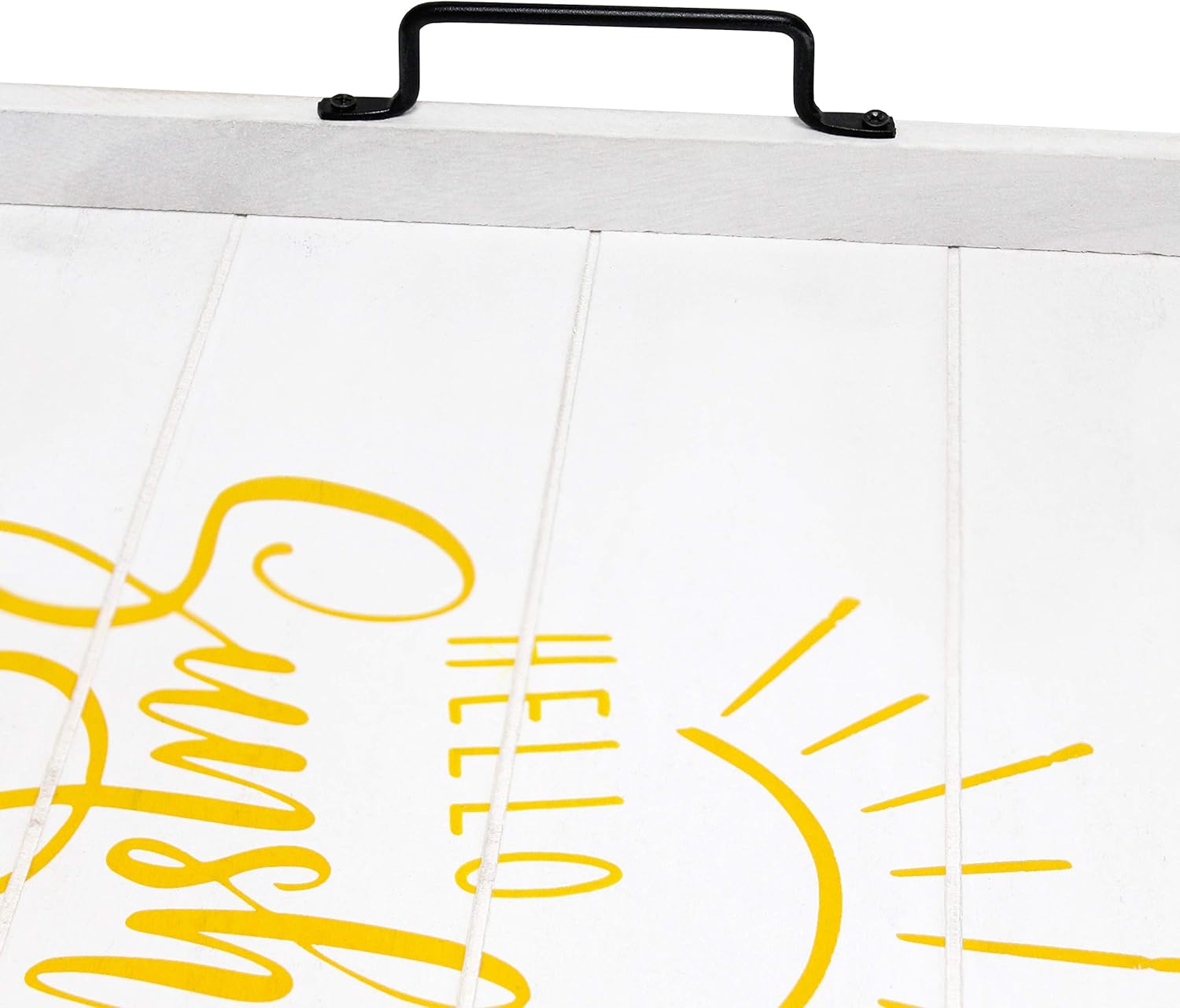 Elegant Designs Decorative Wood Serving Tray w/Handles