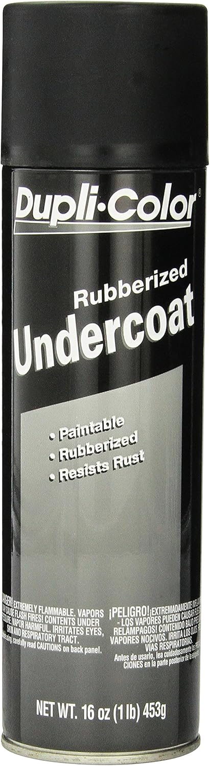 Dupli-Color EUC101A00 Paintable Rubberized Undercoat – Black Automotive Spray Paint