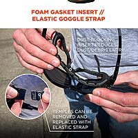 Ergodyne Skullerz LOKI Convertible Safety Glasses/Goggles