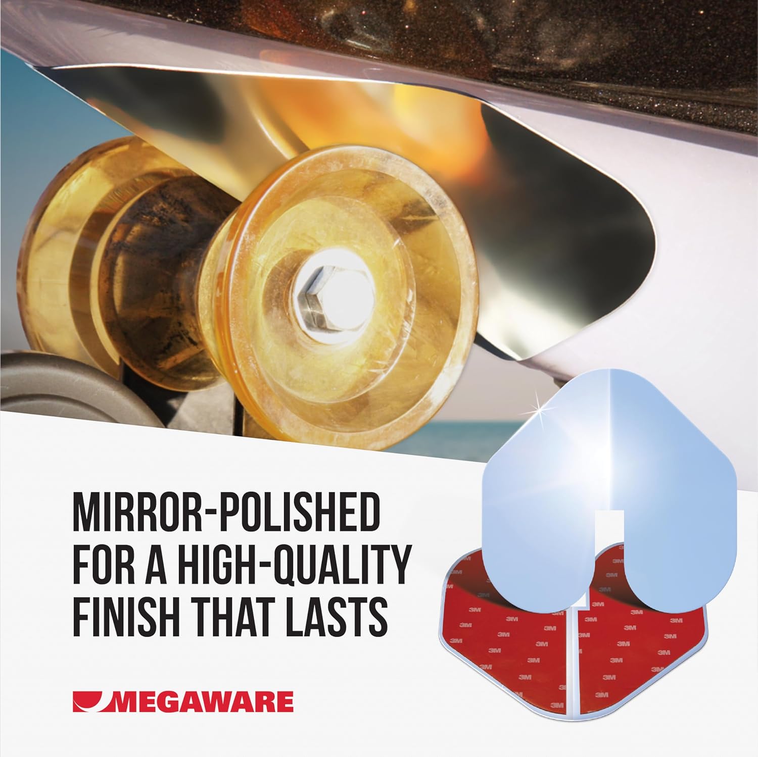 Megaware - XL ScuffBuster Bow Guard with Notch for Boats - Protects from Scuffs and Scratches