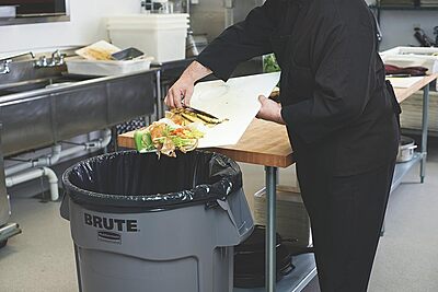 Rubbermaid BRUTE Commercial Flat Round Lid for BRUTE Containers