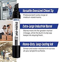 Markal Dura-Ink 200 Jumbo Chisel Permanent Ink Marker