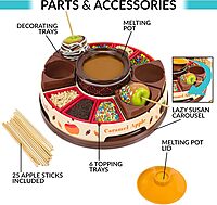 NOSTALGIA Indoor Electric Tabletop S'mores & Fondue Maker