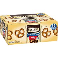 Snyder's of Hanover Mini Pretzels, 100 Calorie Individual Packs, 36 Ct 100 Calorie Minis Pack 0.92 Ounce (Pack of 36)