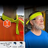 ERGODYNE Chill-Its 6700FR Evaporative FR Cooling Bandana, Tie Closure