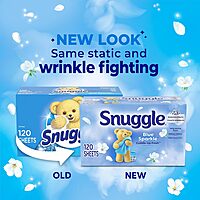 Snuggle Blue Sparkle Fabric Softener Dryer Sheets, 120 Count 120 Count (Pack of 1)