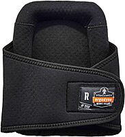 Ergodyne ProFlex 350 Protective Slip-Resistant Knee Pads, Gel Foam Padded Technology, Adjustable Straps, Black, 18350