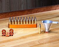 Lyman Products Brass Smith Pro Powder Funnel System, 5, Orange