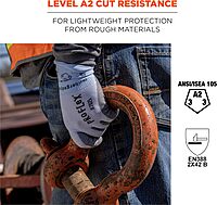 Ergodyne ProFlex 7025 Cut Resistant Work Gloves, PU Coated
