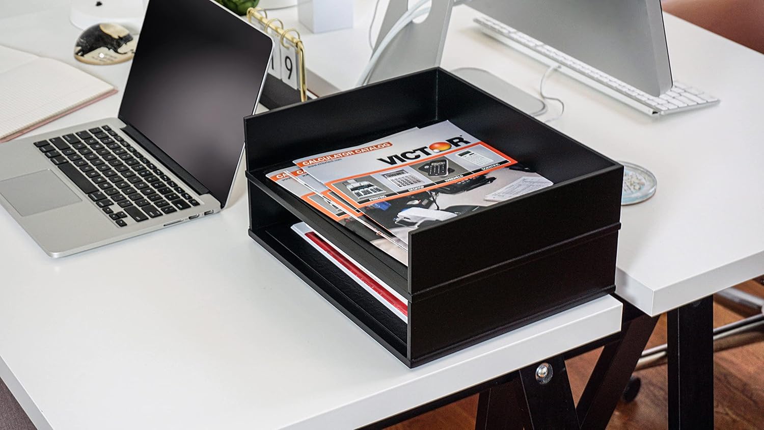 Victor Wood Stacking Letter Tray