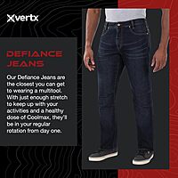 VERTX Defiance Men's Tactical Jeans, Relaxed Fit Stretch, 11 Pockets