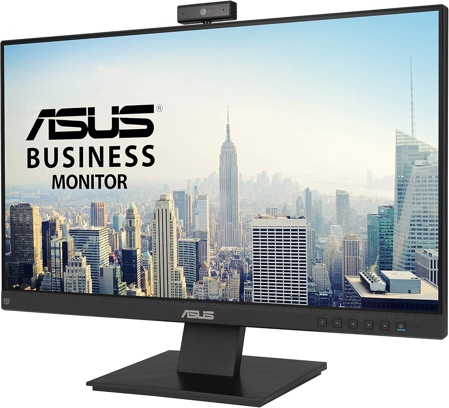 ASUS BE24EQK 23.8” Business Monitor with 1080P Full HD IPS, Eye Care, DisplayPort HDMI, Frameless, Built-in Adjustable 2MP Webcam, Mic Array, Stereo speaker, Video Conference,BLACK