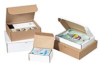 Aviditi White Deluxe Literature Mailing Boxes, 24" x 18" x 6", Pack of 25, Crush-Proof, for Shipping, Mailing and Storing, Oyster White