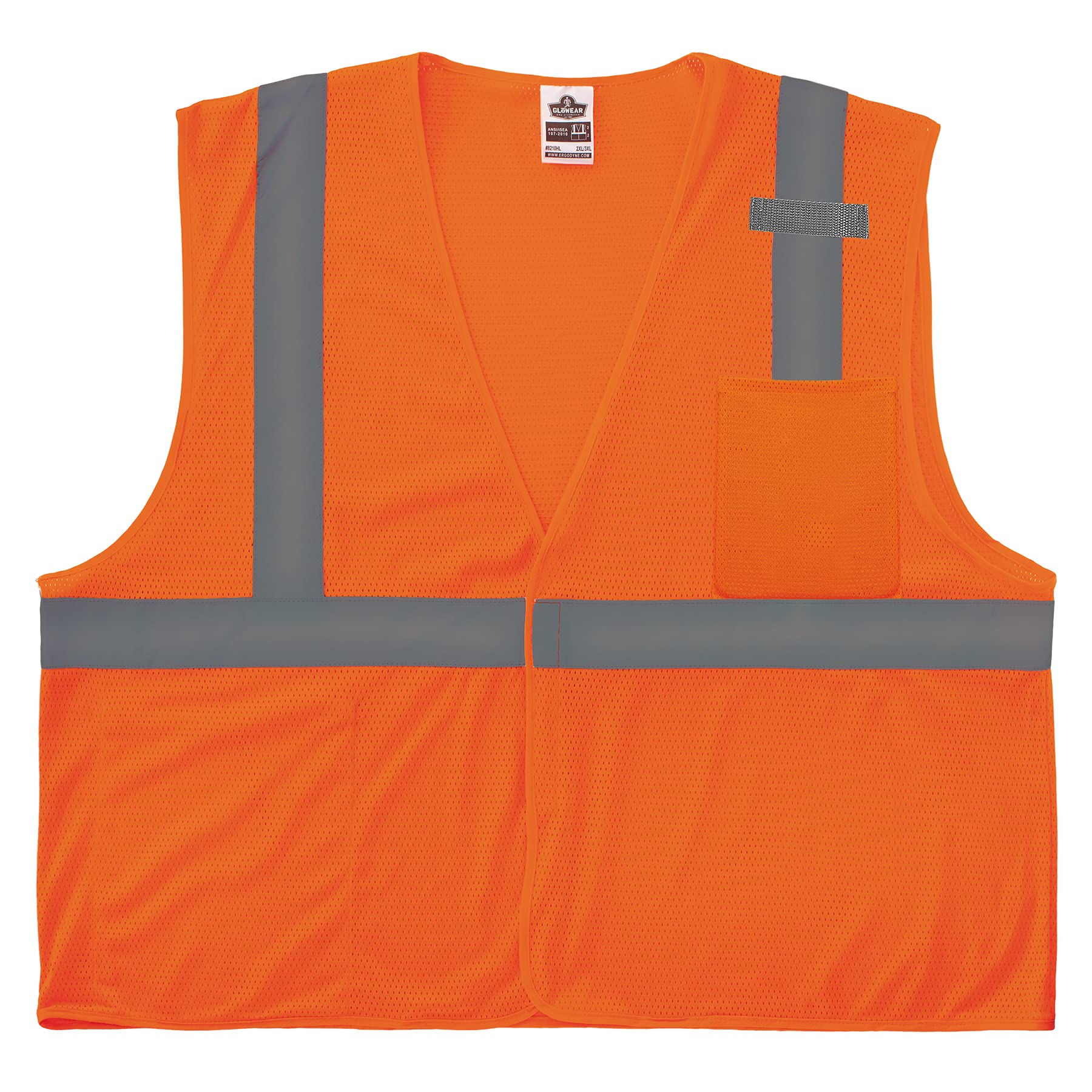 Ergodyne GloWear 8210HL Mesh Hi-Vis Safety Vest, Hook & Loop