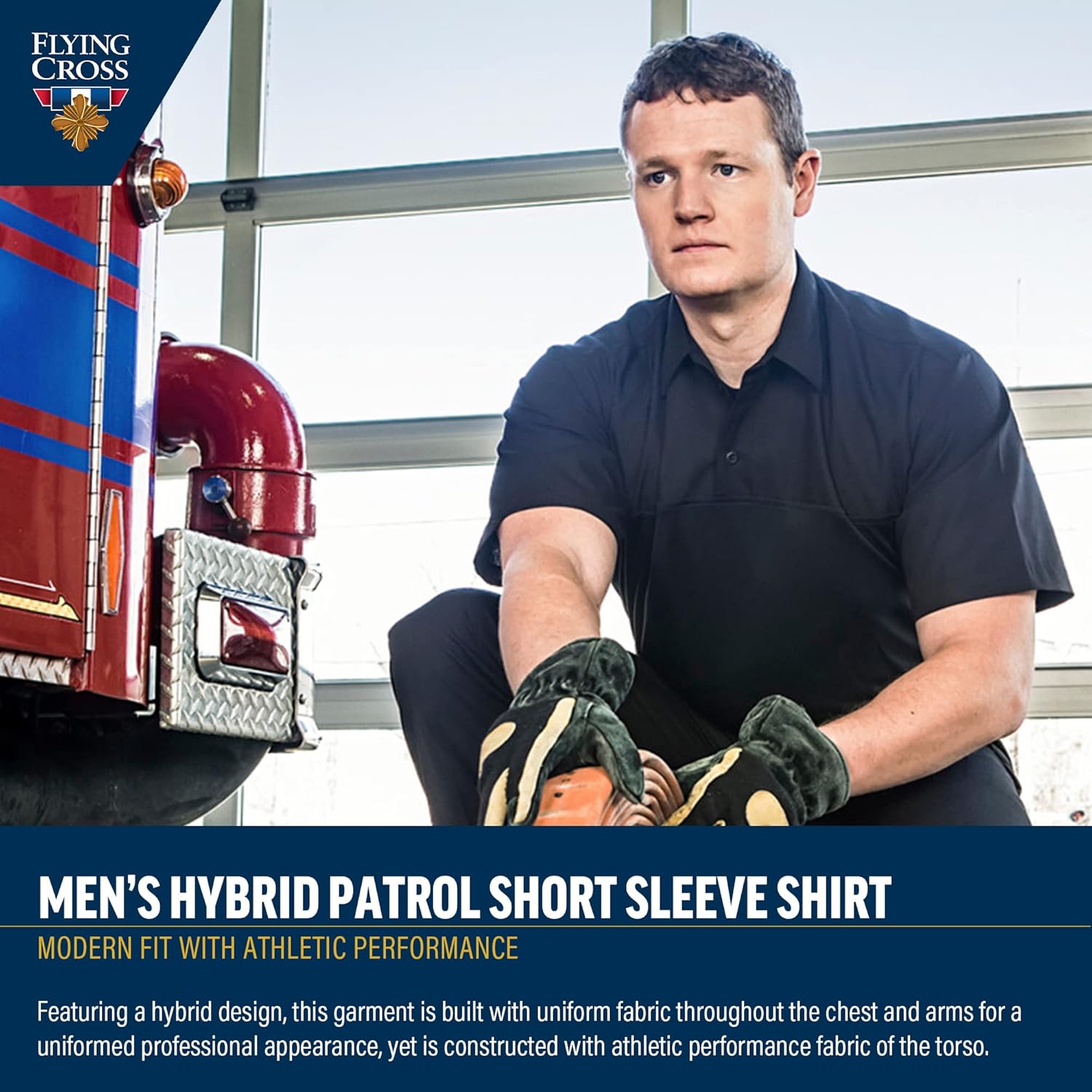 FLYING CROSS FX STAT Men's Short Sleeve Hybrid Shirt