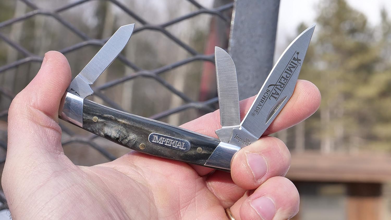Schrade Imperial IMP16S Stockman 5.9in Stainless Steel Traditional Folding Knife with 2.5in Clip Point
