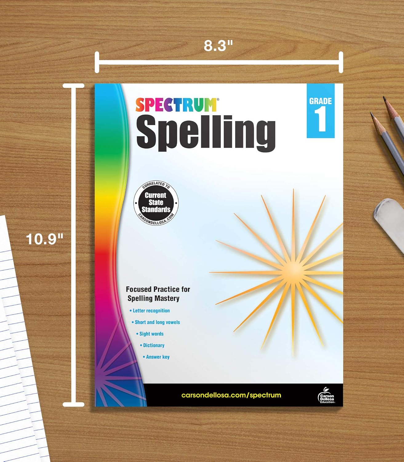Spectrum Spelling Workbook Grade 1, Ages 6 to 7, 1st Grade Spelling Workbooks