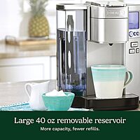 Cuisinart Coffee Maker, Single Serve 72-Ounce Reservoir Coffee Machine, Programmable Brewing & Hot Water Dispenser