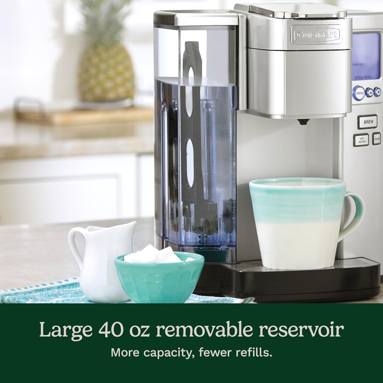 Cuisinart Coffee Maker, Single Serve 72-Ounce Reservoir Coffee Machine, Programmable Brewing & Hot Water Dispenser