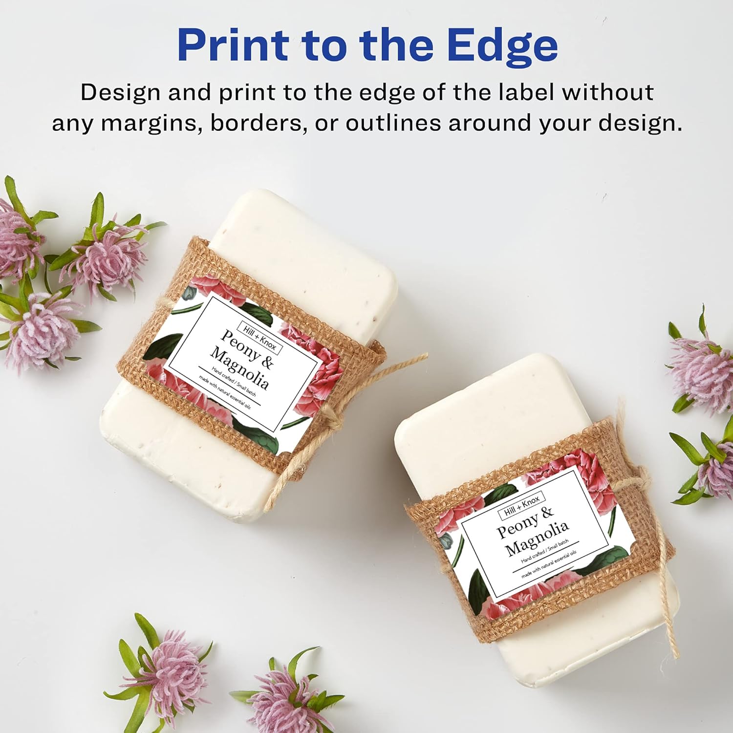 Avery Matte White Scalloped Rectangle Labels, Sure Feed Technology, 2 in x 3 in