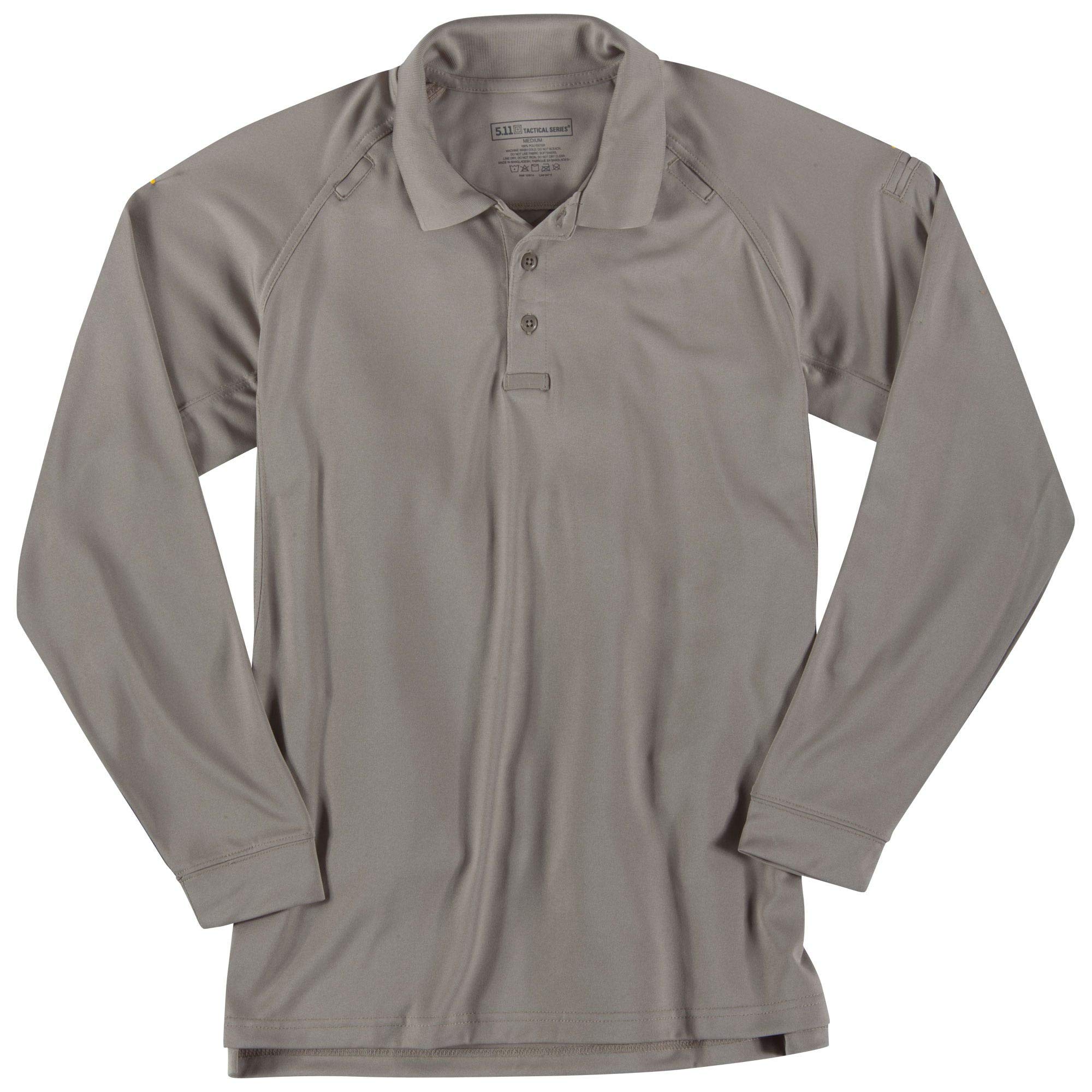 5.11 Tactical Men's Performance Long Sleeve Work Polo, 100% Polyester, Style 72049/72049T