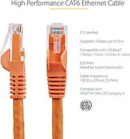 StarTech.com CAT6 Snagless RJ45 Ethernet Patch Cable