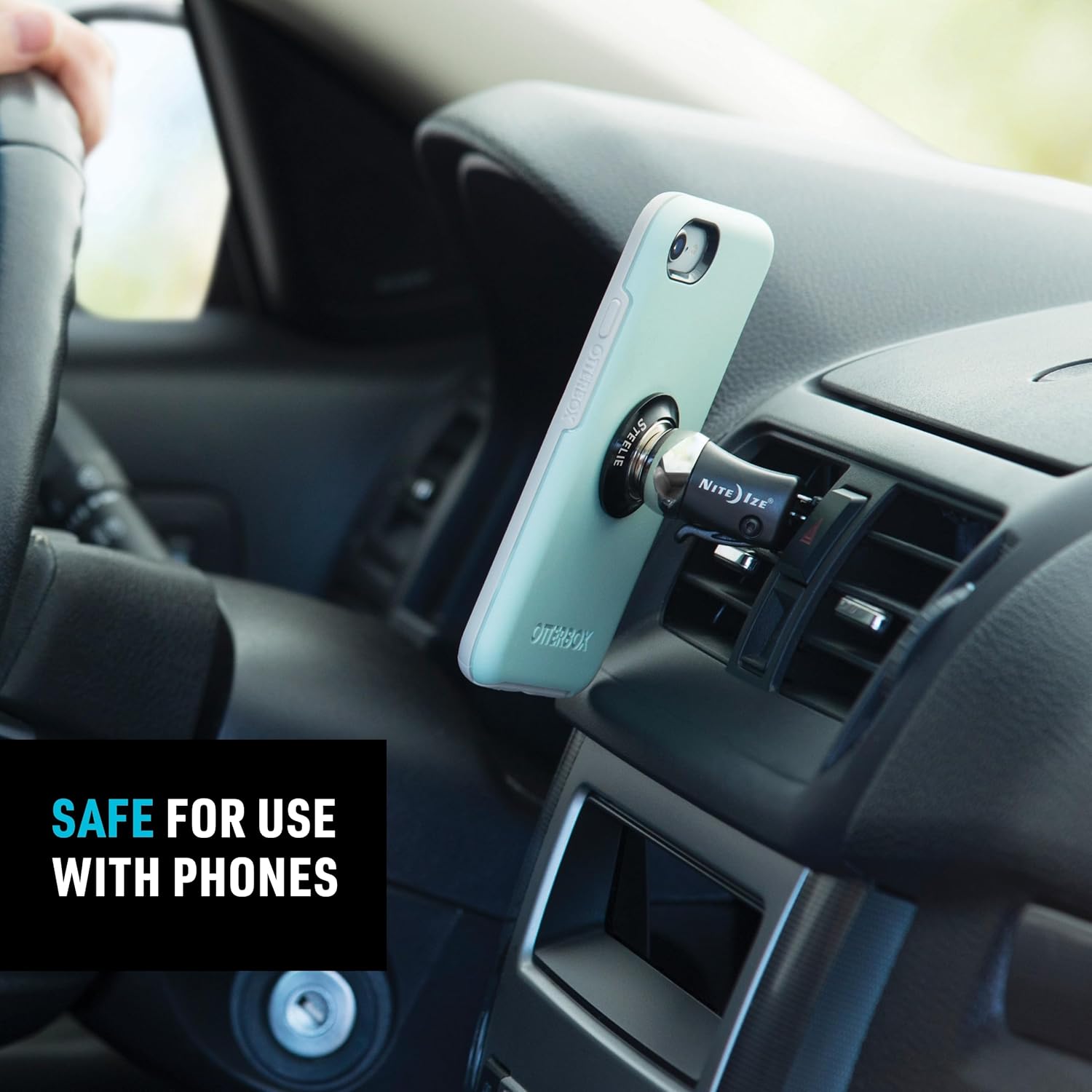 Nite Ize Steelie Vent Kit - Magnetic Phone Mount for Car Vents