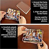 Azar Displays Acrylic Vertical/Horizontal Block Frame with Magnets