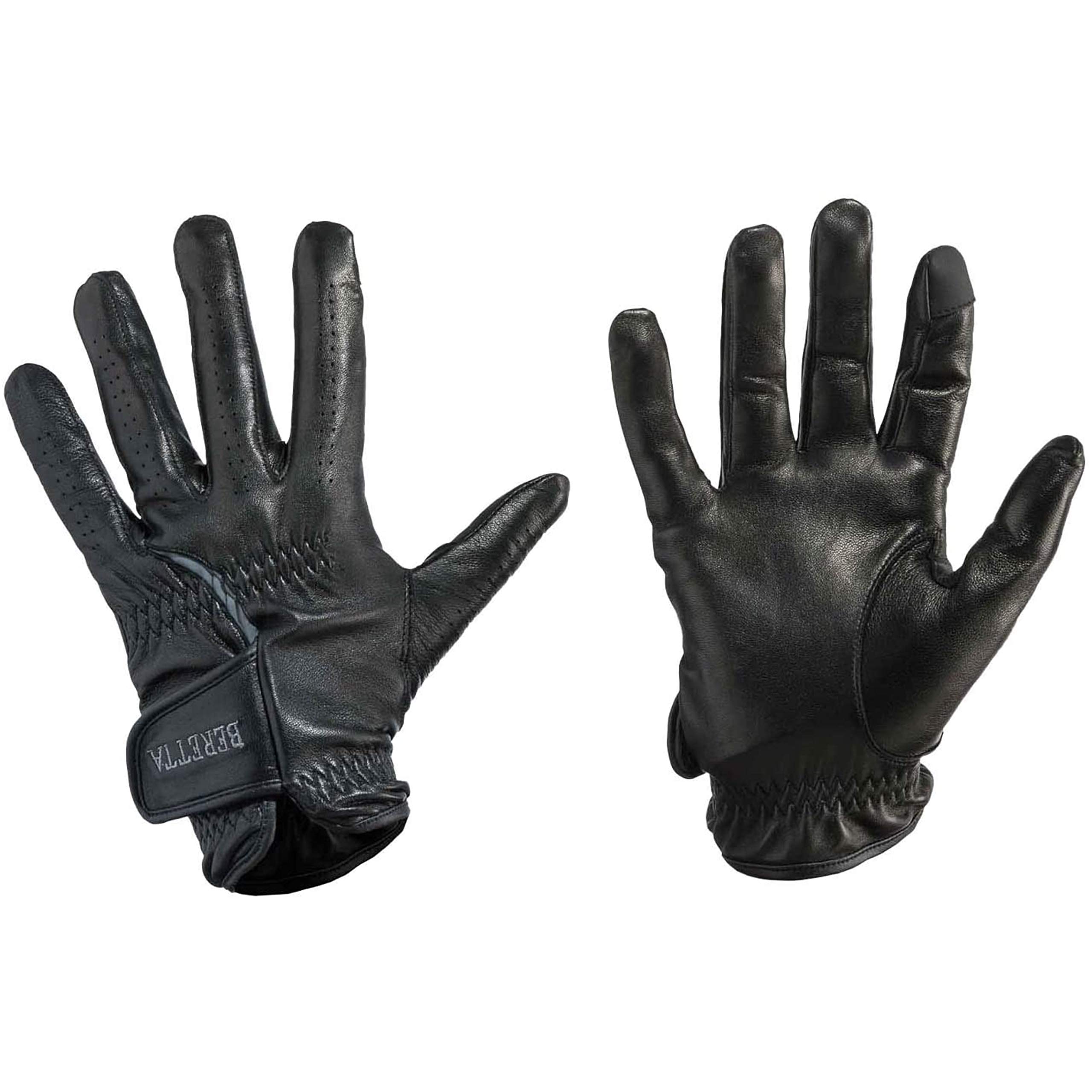 BERETTA Unisex Leather Shooting Gloves with Touch-Screen Compatible Index Finger