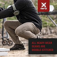 Vertx Delta LT Mens Stretch Tactical Pants with 14 Pockets, Lightweight Outdoor Pants, EDC Work Hiking Gear, Athletic-Fit
