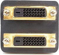 StarTech.com 1ft DVI Splitter Cable - M / F - DVI-D to 2x DVI-D Dual Video Splitter for Your Split Screen Computer Monitor (DVISPL1DD), Black