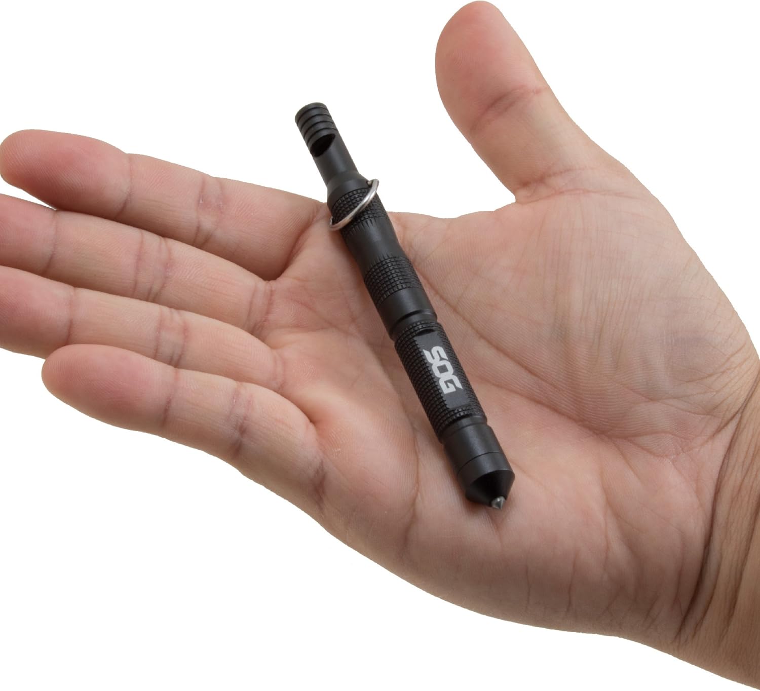 SOG Flint 4.3" Survival & Defense Portable Compact Tool for Outdoors and Emergencies | Includes Glass Breaker and Whistle