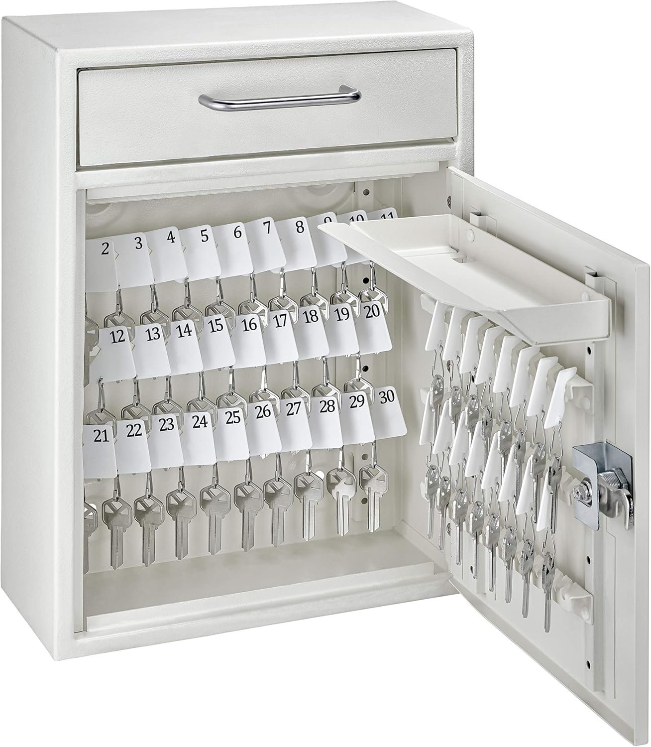 MAIL BOSS Key Boss Heavy-Duty High Security 105-Position Locking Key Cabinet & Drop Box
