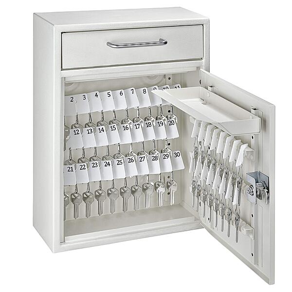 MAIL BOSS Key Boss Heavy-Duty High Security 105-Position Locking Key Cabinet & Drop Box