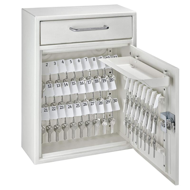 MAIL BOSS Key Boss Heavy-Duty High Security 105-Position Locking Key Cabinet & Drop Box