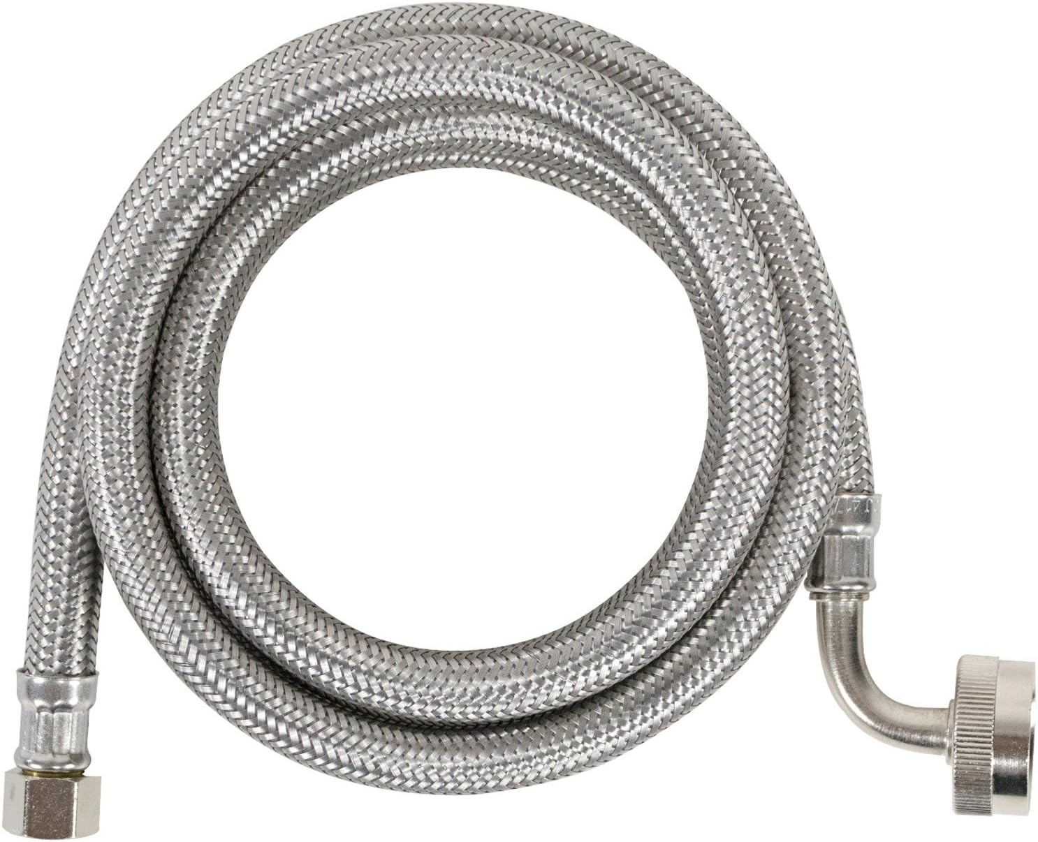 Certified Appliance Accessories Dishwasher Hose with 90 degree FGH Elbow, Water Supply Line, 4 Feet