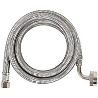 Certified Appliance Accessories Dishwasher Hose with 90 degree FGH Elbow, Water Supply Line, 4 Feet, Premium Braided Stainless Steel with PVC Core