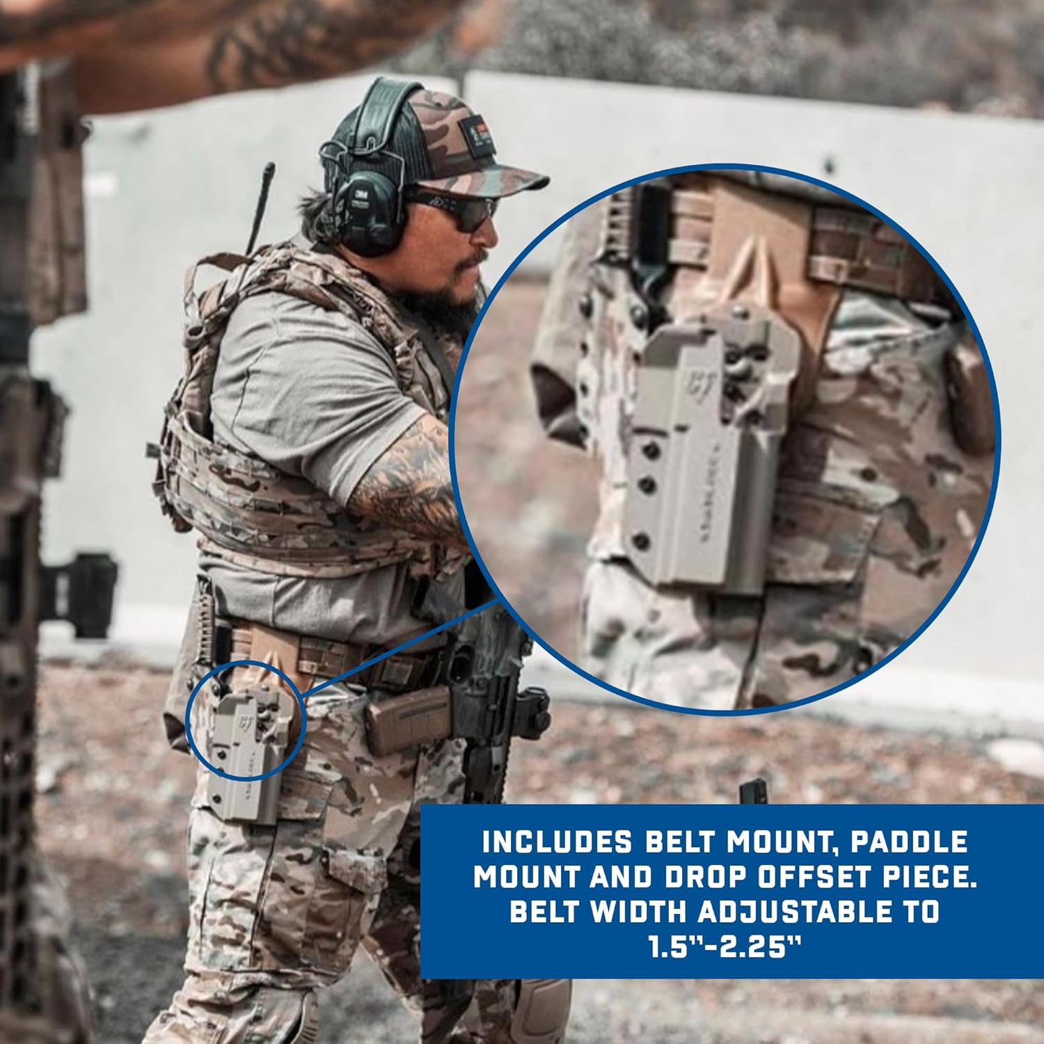 COMP-TAC International OWB Kydex Holster w/ Modular Mounts
