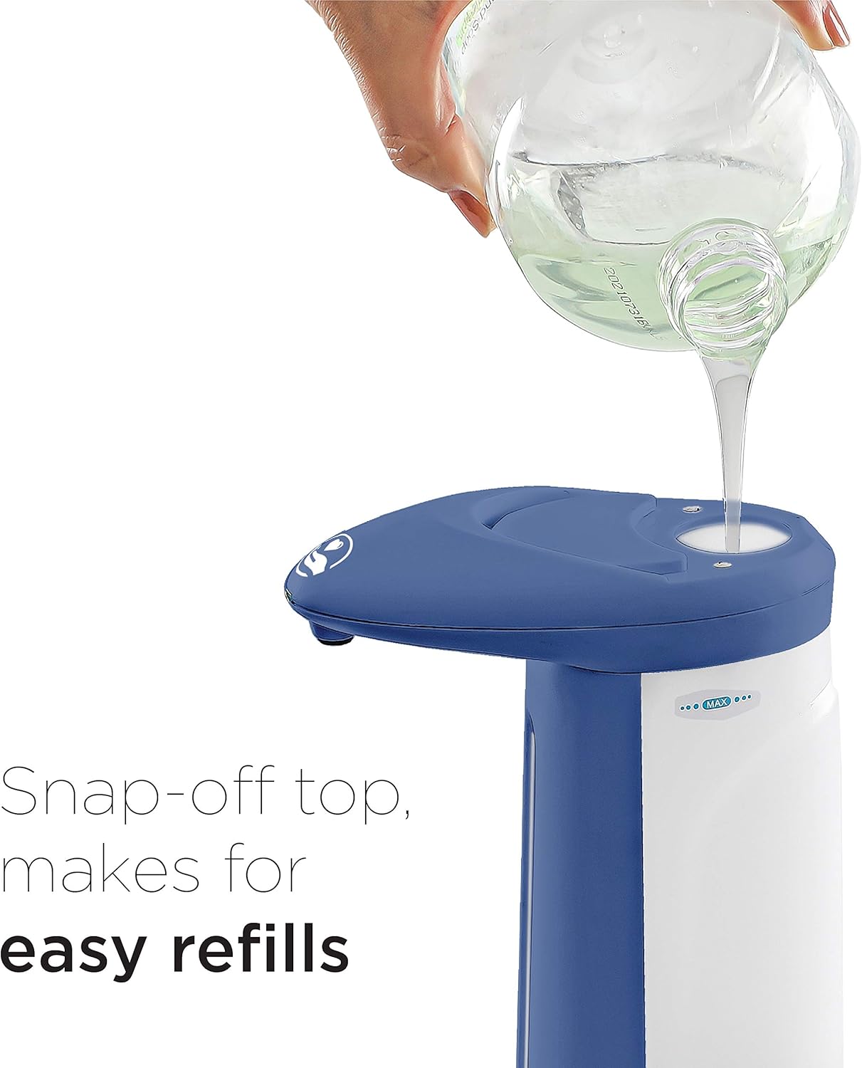 Touchless Soap, Hand Sanitizer Dispenser – Battery Operated Automatic Soap Dispenser with Dripless Design, Motion Sensor