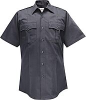 Flying Cross Valor Men's Short Sleeve Uniform Shirt - 65% Polyester/35% Cotton - Navy