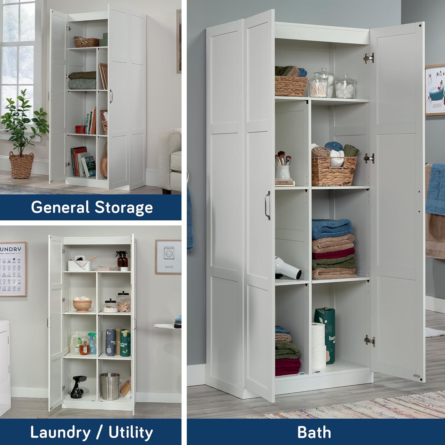 Sauder Select Storage Cabinet with Adjustable Shelves