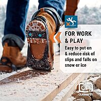 DUE NORTH All Purpose Ice Cleats - Full-Foot Traction Aids for Men & Women