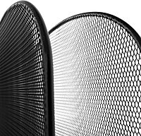 Safco Onyx Desk Organizer, 5 Tiered Vertical Compartments, Office and Classroom Mailbox , Paper and Mail Sorter, Steel Mesh, Black