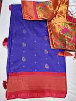 J384: Ready To Ship Beautiful Paithani Saree With Stitched Blouse J384: Ready To Ship Beautiful Paithani Saree With Stitched Blouse