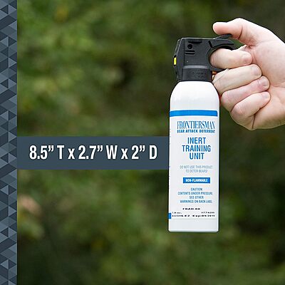 SABRE Frontiersman Practice Bear Spray, 7.9 oz Inert Canister, Practice Before You Go