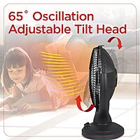BLACK+DECKER Portable Heater for Rooms up to 161 Sq. Ft., Oscillating Space Heater & Heater for Bedroom with Overheat