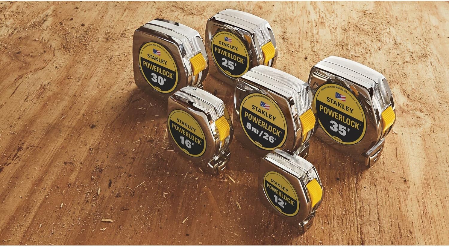 Stanley 33-428 8m/26' x 1" PowerLock Tape Rule (cm Graduation)