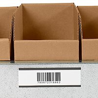 Aviditi / Partners Brand Magnetic C-Channel Label Holder with Paper Inserts