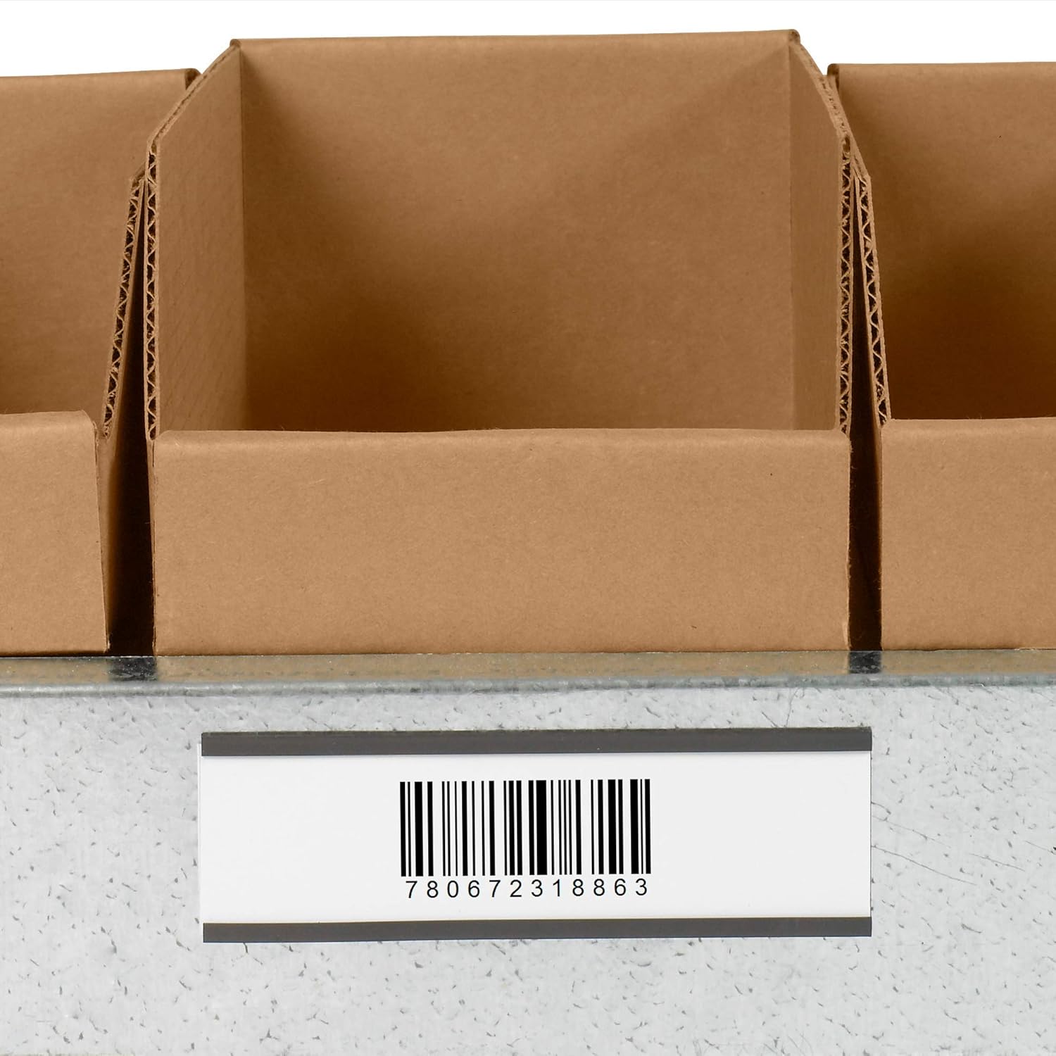 Aviditi / Partners Brand Magnetic C-Channel Label Holder with Paper Inserts