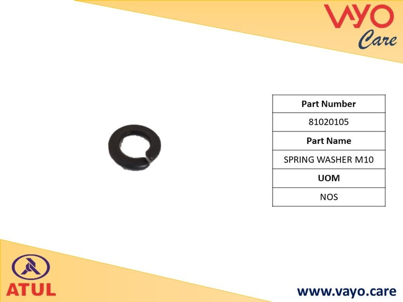 SPRING WASHER M10 - 81020105 - GEM CARGO